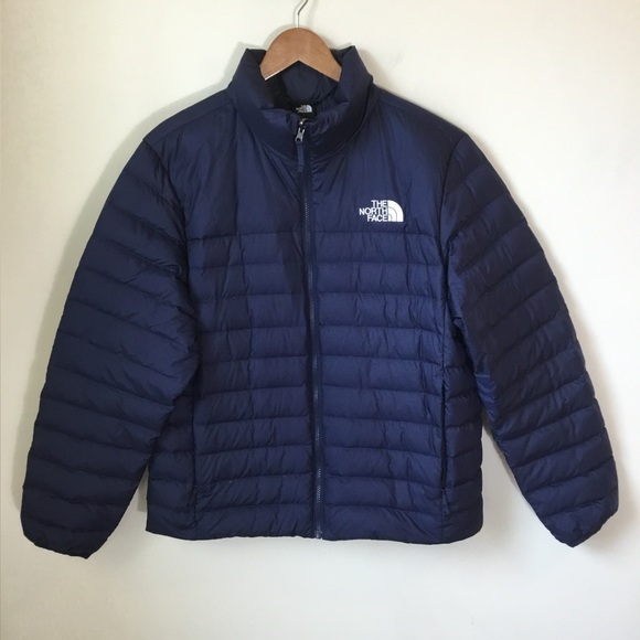 The North Face Men's Blue Minoqua Flare 2 550 Down Insulated Large Full Zip Coat - Picture 1 of 8